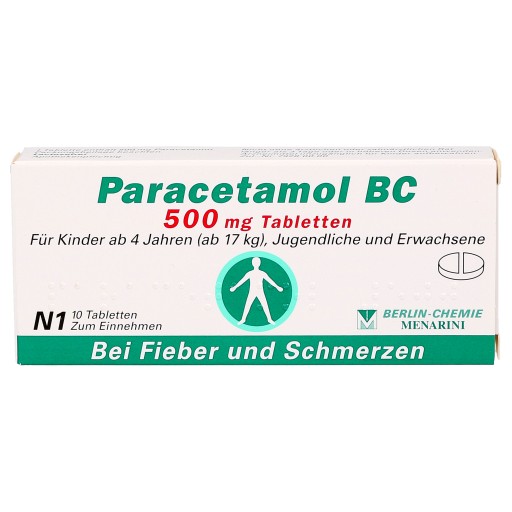 PARACETAMOL BC 500 mg Tabletten