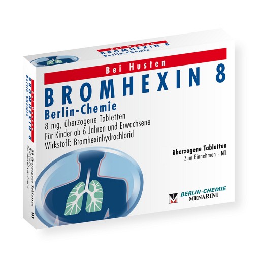 BROMHEXIN 8 Berlin Chemie überzogene Tabletten