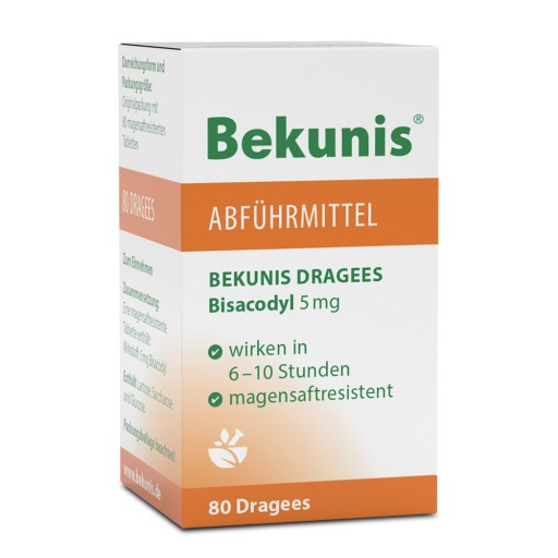 BEKUNIS Dragees Bisacodyl 5 mg magensaftres.Tabl.