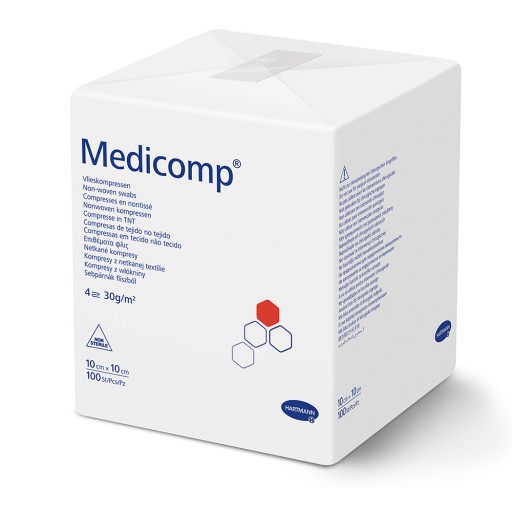 MEDICOMP Vlieskomp.unsteril 10x10 cm