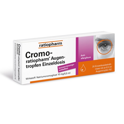 CROMO-RATIOPHARM Augentropfen Einzeldosis