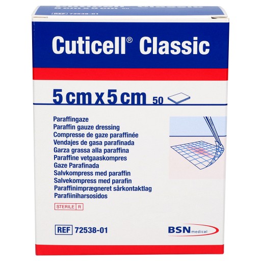 CUTICELL Classic Wundgaze 5x5 cm