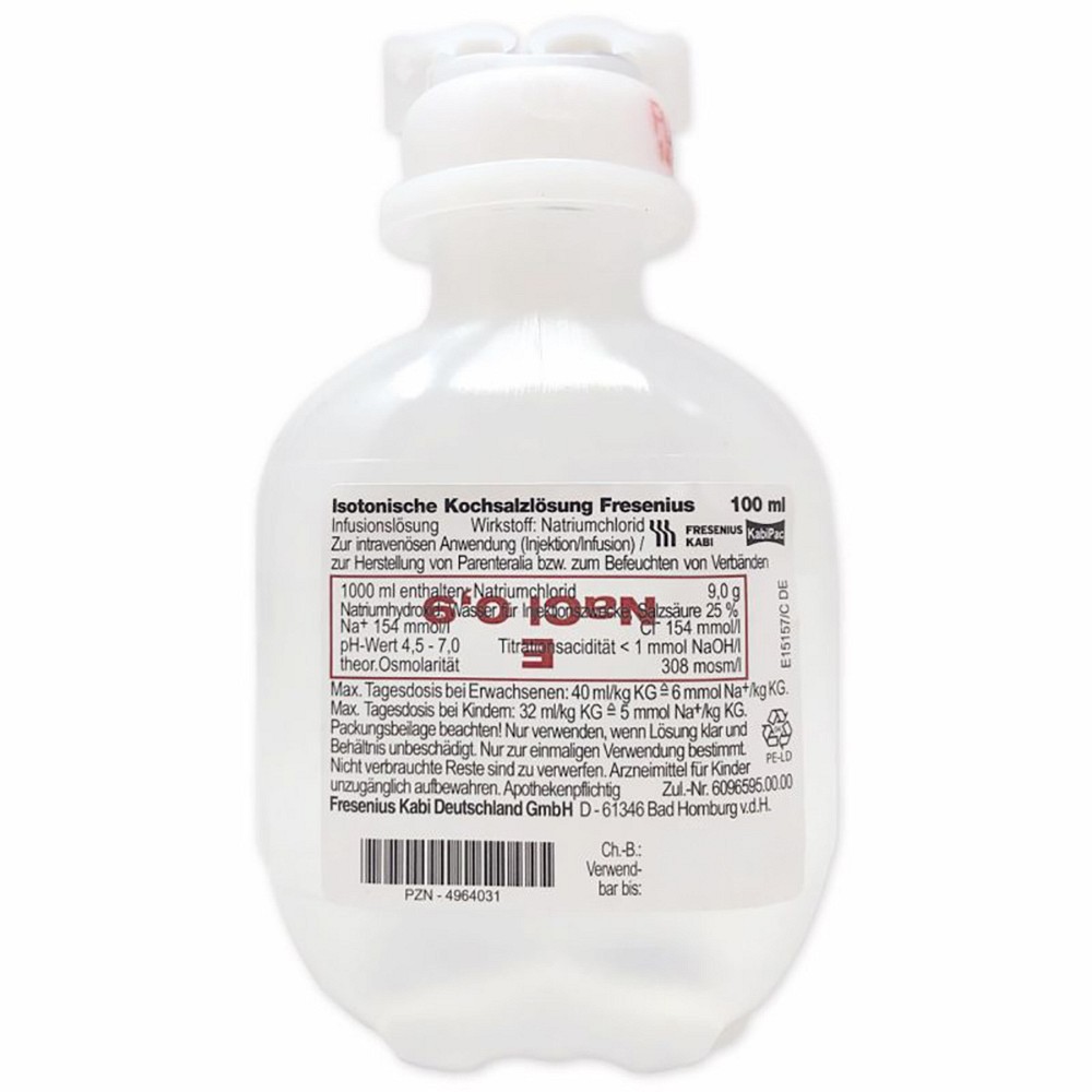 ISOTONISCHE Kochsalzlösung 0,9% Plastik Inf.-Lsg. - 40X100ml