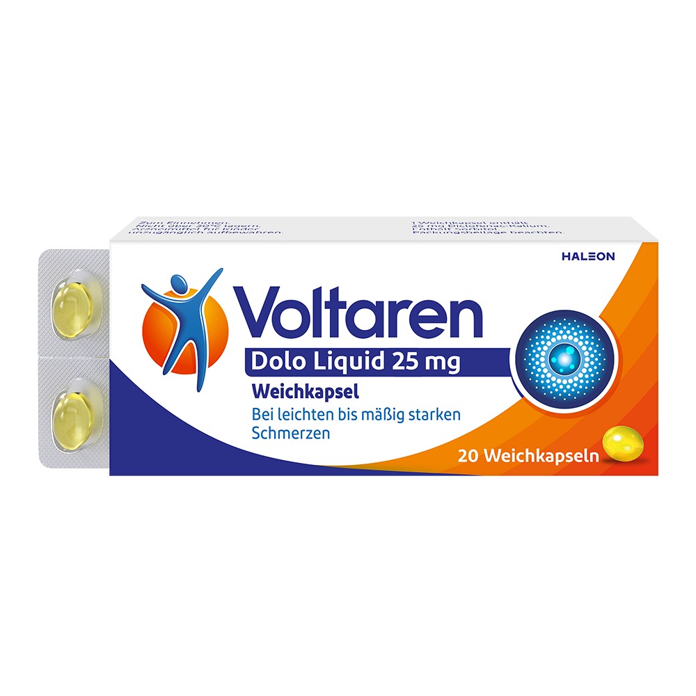 VOLTAREN Dolo Liquid 25 mg Weichkapseln - 10St - Erkältung & Schmerzen