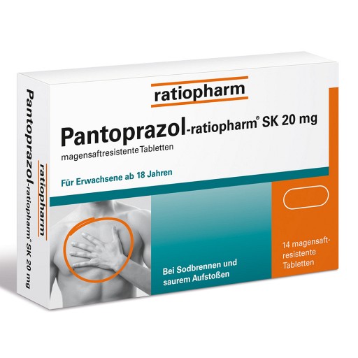 PANTOPRAZOL-ratiopharm SK 20 mg magensaftres.Tabl.