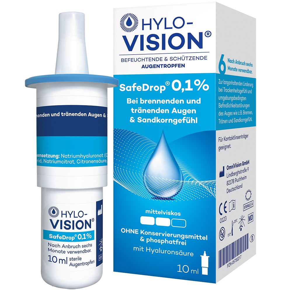 HYLO-VISION SafeDrop 0,1% Augentropfen