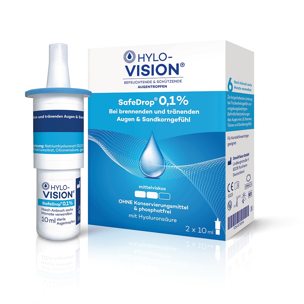 HYLO-VISION SafeDrop 0,1% Augentropfen