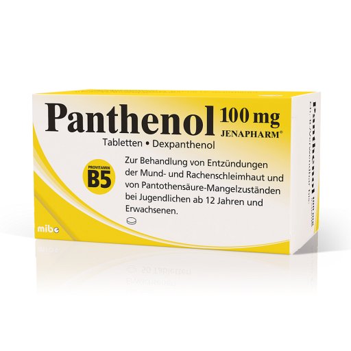 PANTHENOL 100 mg Jenapharm Tabletten