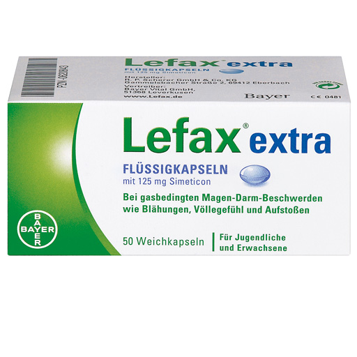 LEFAX extra Flüssigkapseln - 50St - Bauchschmerzen & Blähungen
