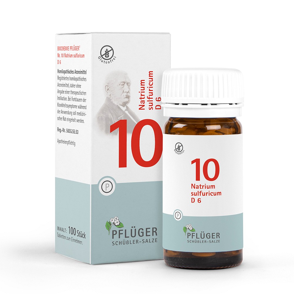 BIOCHEMIE Pflüger 10 Natrium sulfuricum D 6 Tabl.