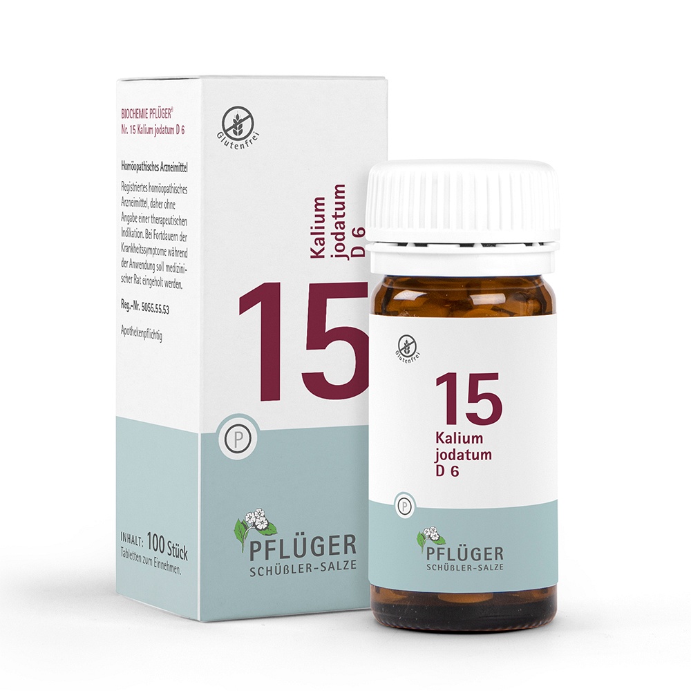 BIOCHEMIE Pflüger 15 Kalium jodatum D 6 Tabletten