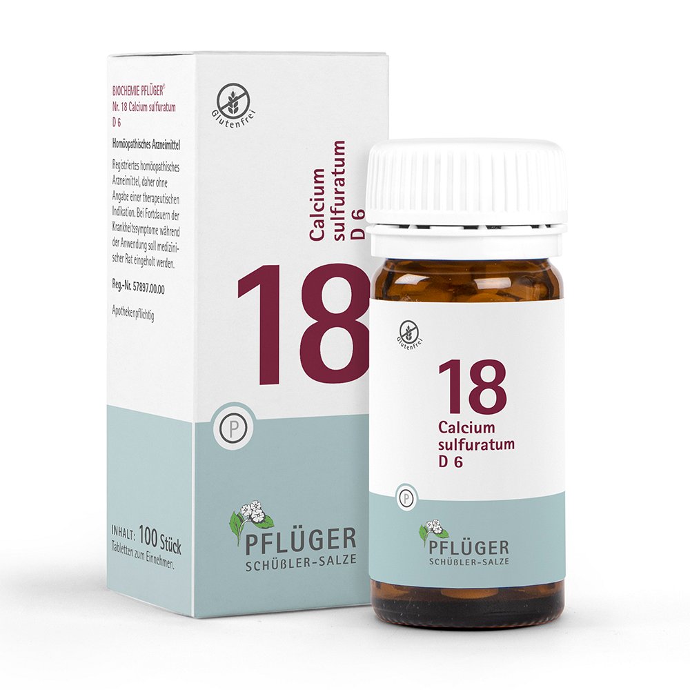 BIOCHEMIE Pflüger 18 Calcium sulfuratum D 6 Tabl.