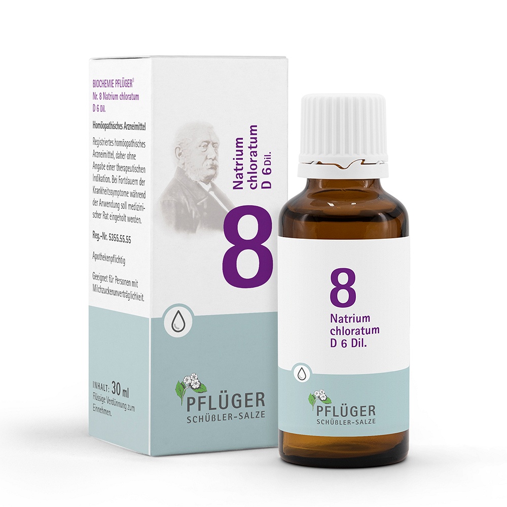 BIOCHEMIE Pflüger 8 Natrium chloratum D 6 Tropfen