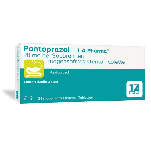 PANTOPRAZOL-1A Pharma 20mg bei Sodbrennen msr.Tab.