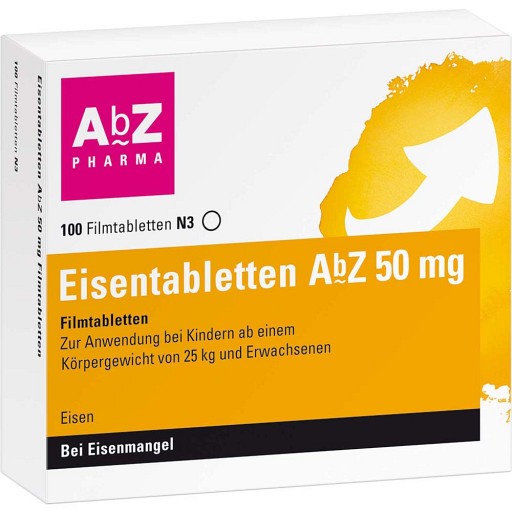 EISENTABLETTEN AbZ 50 mg Filmtabletten