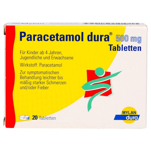 PARACETAMOL dura 500 mg Tabletten