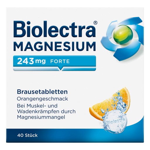 BIOLECTRA Magnesium 243 mg forte Orange Brausetab.