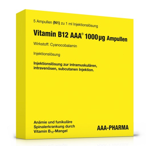 VITAMIN B12 AAA 1000 µg Ampullen Injektionslsg.