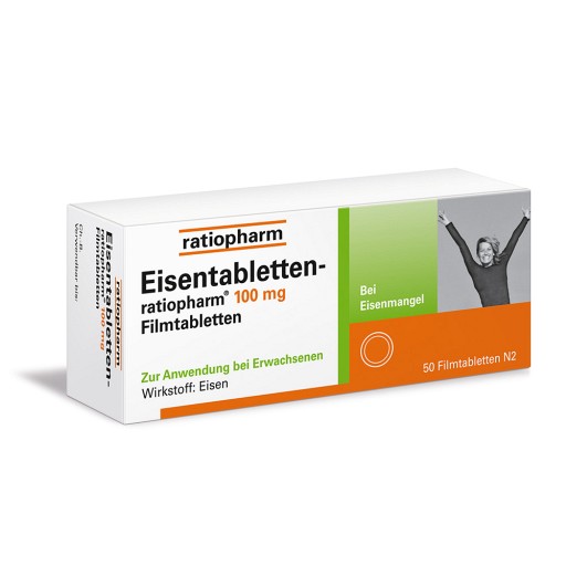 EISENTABLETTEN-ratiopharm 100 mg Filmtabletten