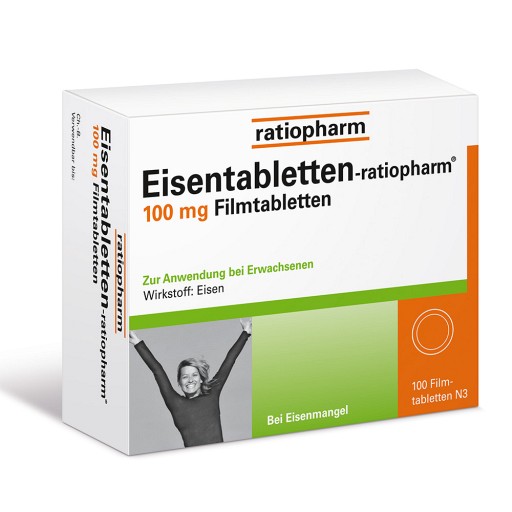 EISENTABLETTEN-ratiopharm 100 mg Filmtabletten