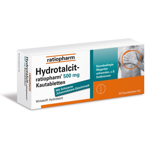 HYDROTALCIT-ratiopharm 500 mg Kautabletten