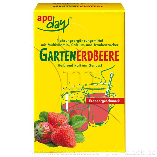 APODAY Gartenerdbeere Multivitamin+Calcium Pulver