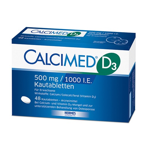 CALCIMED D3 500 mg/1000 I.E. Kautabletten