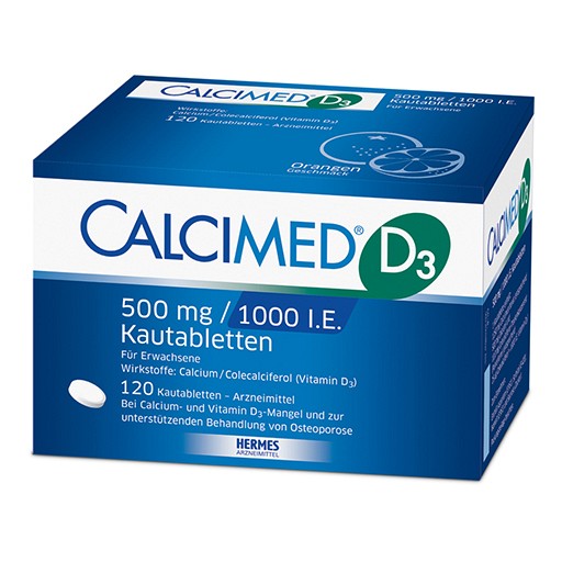 CALCIMED D3 500 mg/1000 I.E. Kautabletten