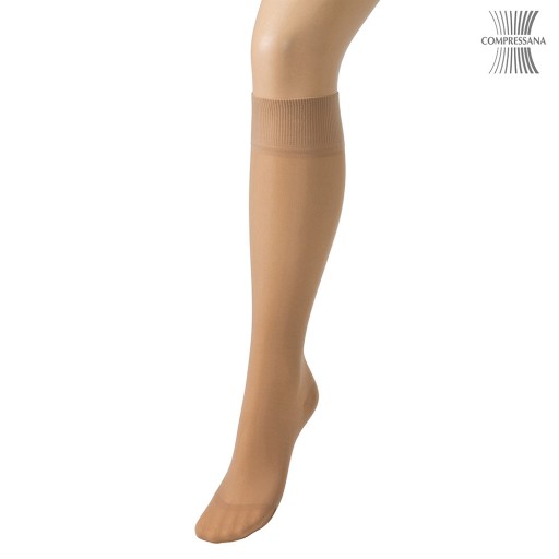 COMPRESSANA Calypso 70den Kniestr.Gr.4 Softb.silk - 2St - Feinstützstrümpfe