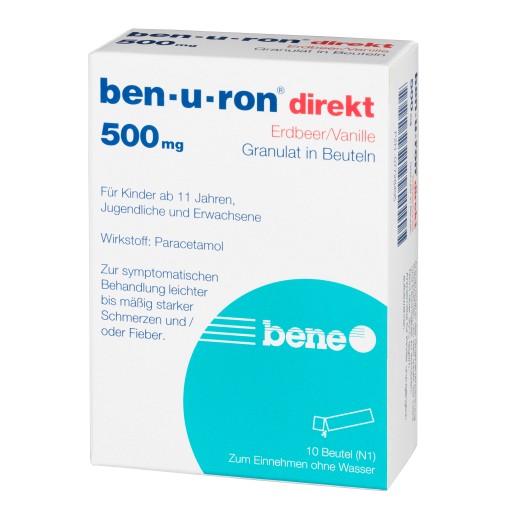 BEN-U-RON direkt 500 mg Granulat Erdbeer/Vanille