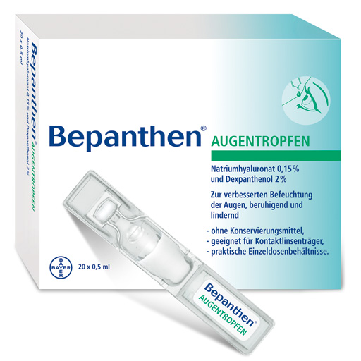 BEPANTHEN Augentropfen - 20X0.5ml - gereizte Augen