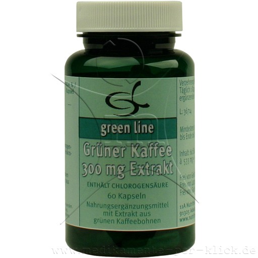 GRÜNER KAFFEE 300 mg Extrakt Kapseln