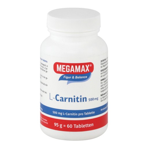 MEGAMAX L-Carnitin 500 mg Tabletten - 60St - Vegan