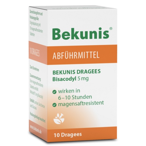 BEKUNIS Dragees Bisacodyl 5 mg magensaftres.Tabl.