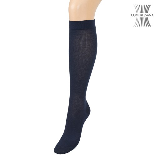 COMPRESSANA Twist St.Kniestr.36-38 Gr.1 nachtblau - 2St - Reise- & Sportstrümpfe