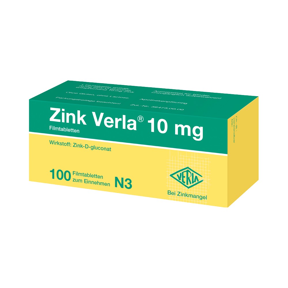 ZINK VERLA 10 mg Filmtabletten