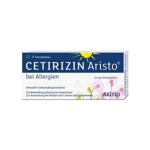 CETIRIZIN Aristo bei Allergien 10 mg Filmtabletten