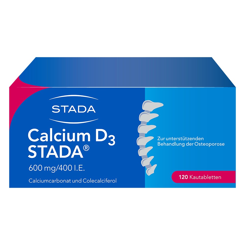 CALCIUM D3 STADA 600 mg/400 I.E. Kautabletten