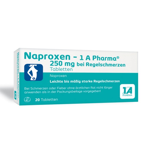 NAPROXEN-1A Pharma 250 mg b.Regelschmerzen Tabl.