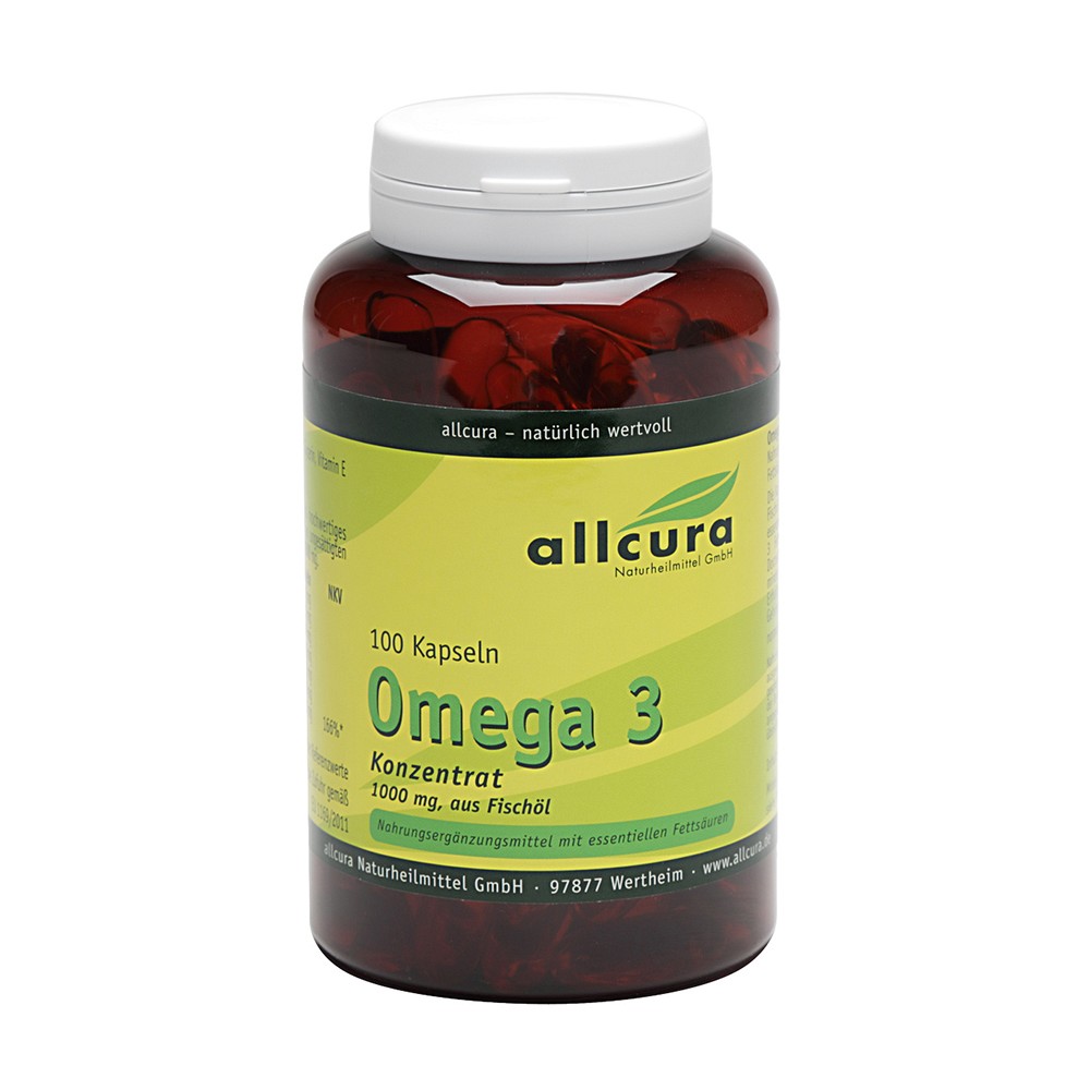 OMEGA-3 KONZENTRAT aus Fischöl 1000 mg Kapseln - 100St