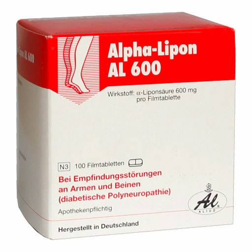 ALPHA-LIPON AL 600 Filmtabletten - 100St - Diabetes