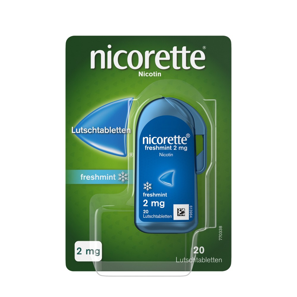 NICORETTE freshmint 2 mg Lutschtabletten gepresst