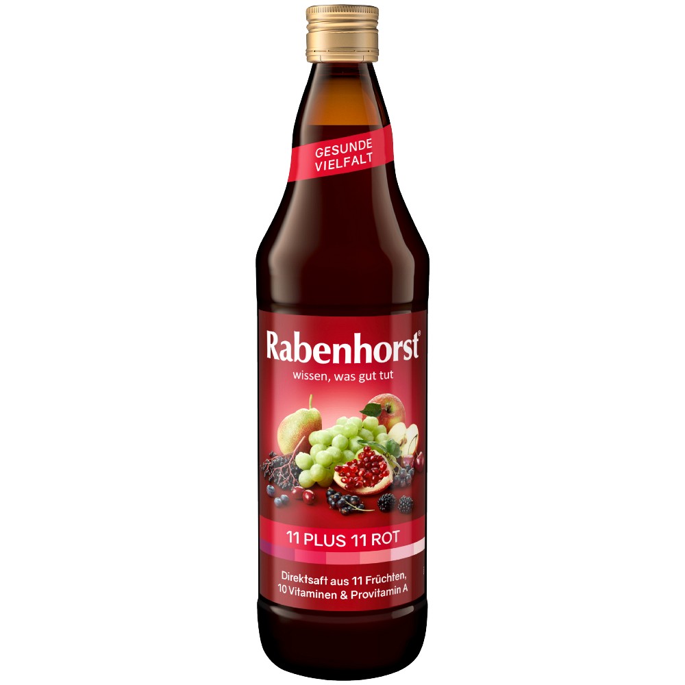RABENHORST 11 Plus 11 Multivitaminmehrfr.Saft rot
