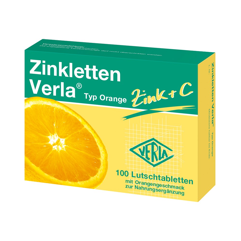 ZINKLETTEN Verla Orange Lutschtabletten