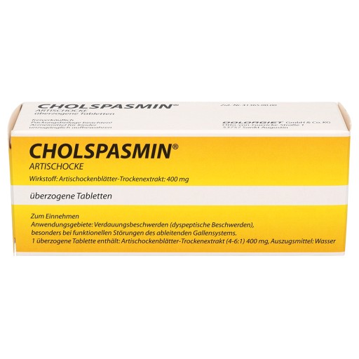 CHOLSPASMIN Artischocke überzogene Tabletten