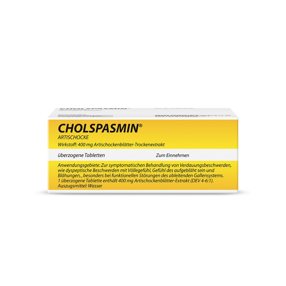 CHOLSPASMIN Artischocke überzogene Tabletten
