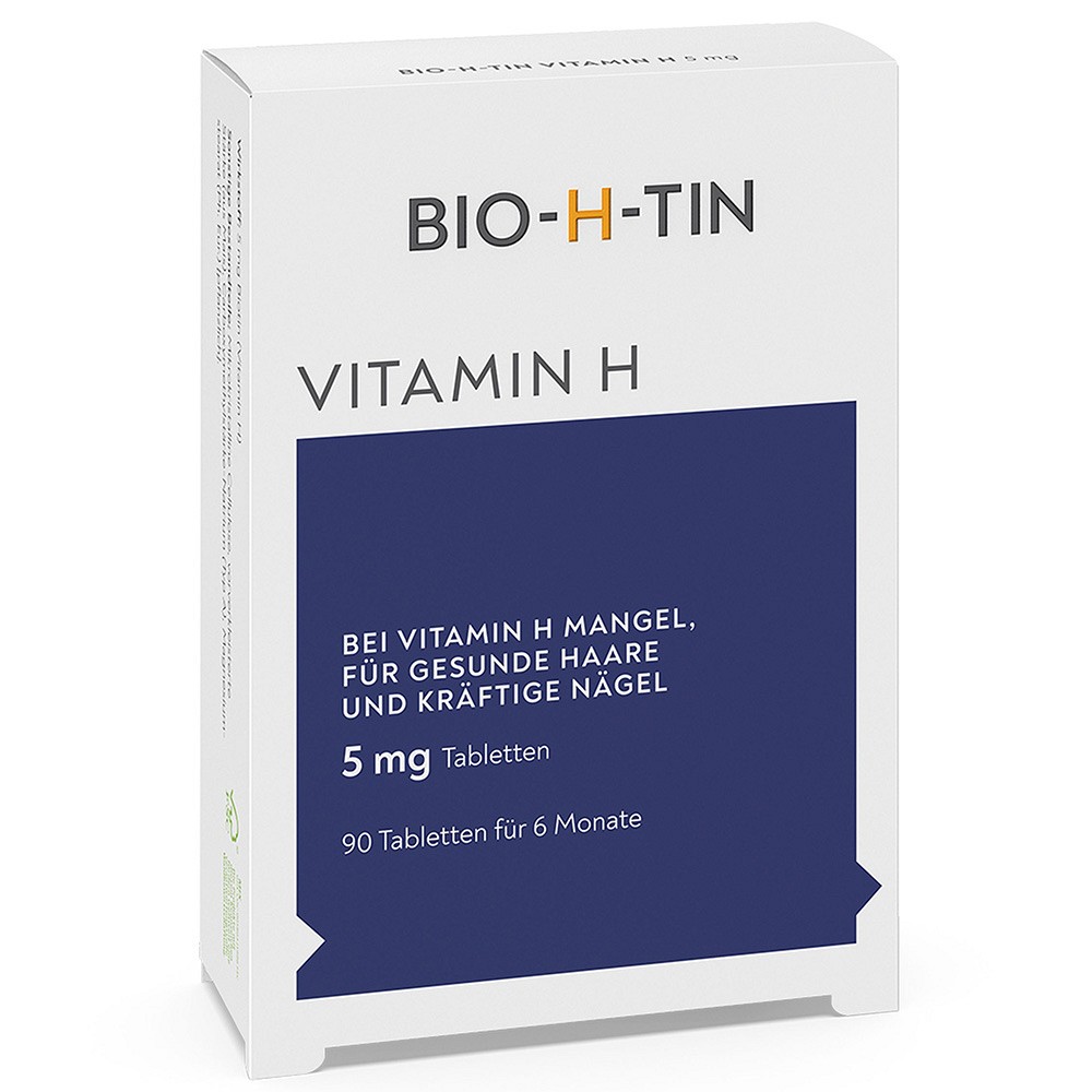 BIO-H-TIN Vitamin H 5 mg für 6 Monate Tabletten - 90St - Haut, Haare & Nägel