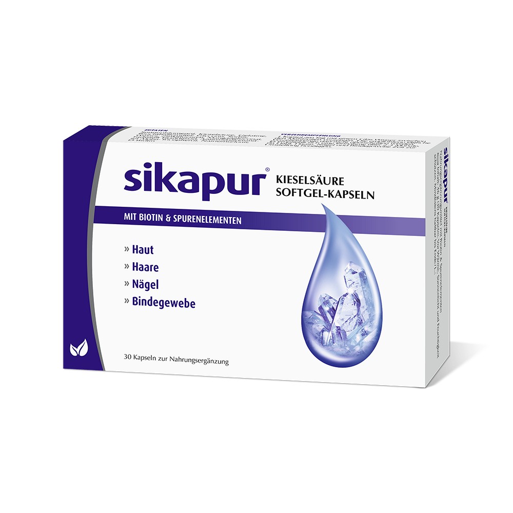 SIKAPUR Kieselsäure Softgel-Kapseln mit Biotin