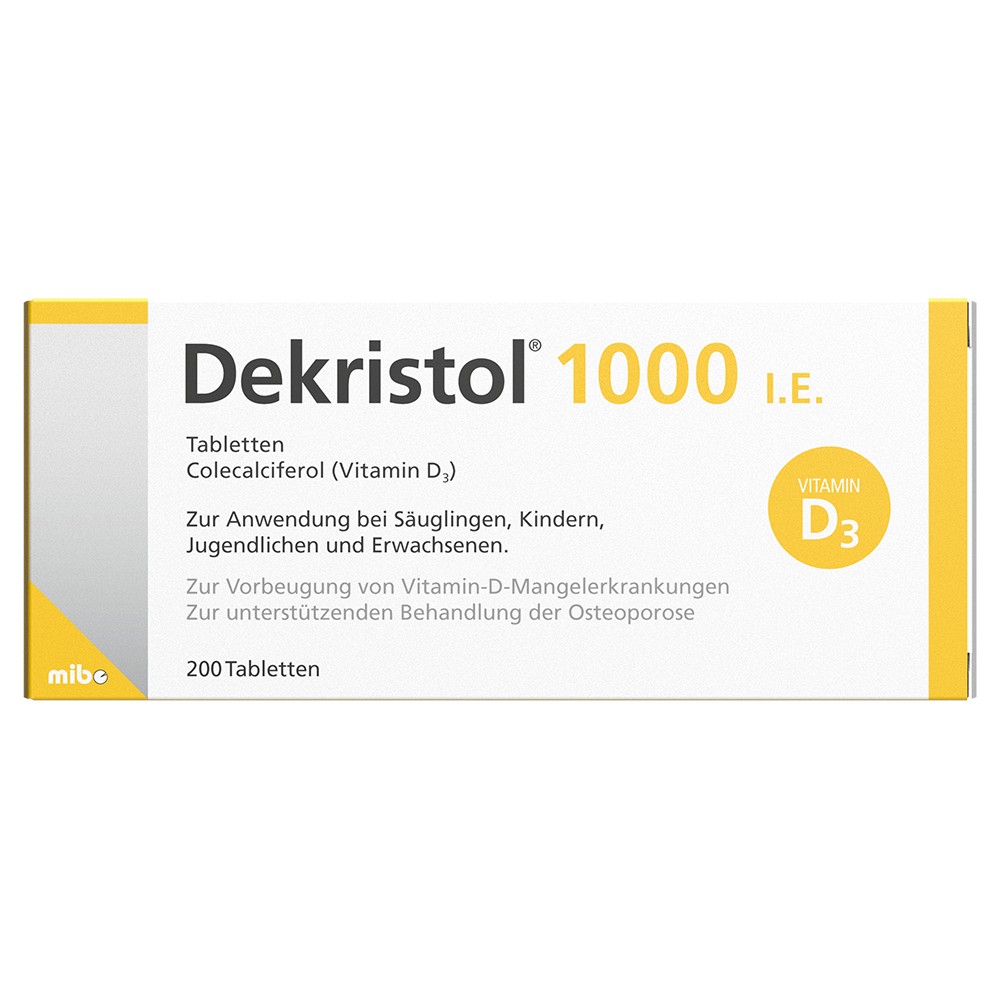 DEKRISTOL 1.000 I.E. Tabletten