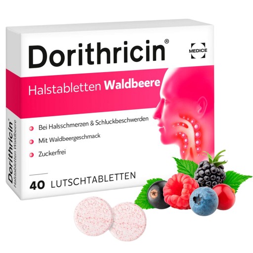 DORITHRICIN Halstabletten Waldbeere